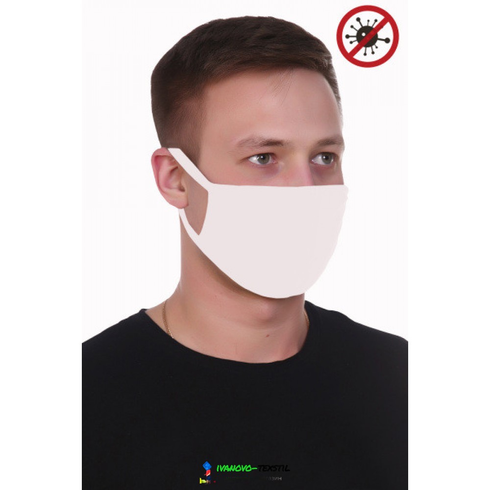 Защитная повязка на лицо* - Белая