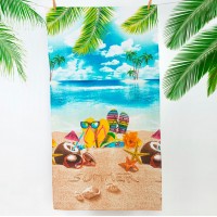 Полотенце пляжное вафельное 150*60 "Отпуск"