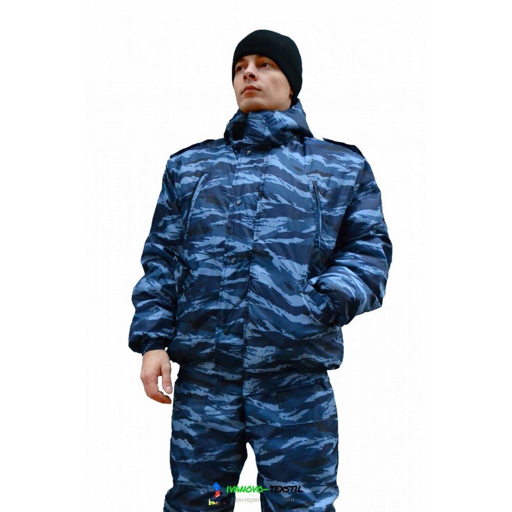 Куртка № 208 (ткань оксфорд, КМФ синий)